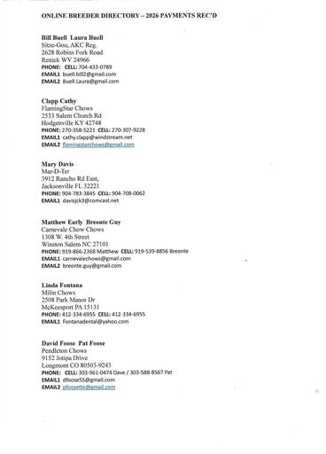 2026 Online Breeder Directory