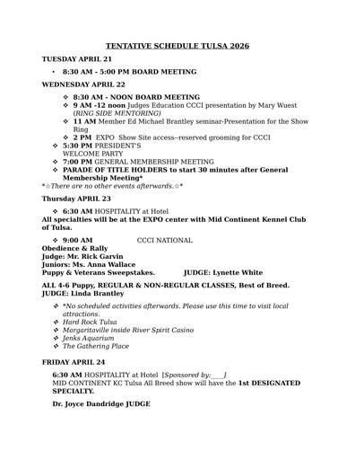 Tentative Schedule 2026-01-08 -v1
